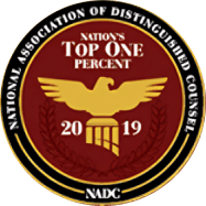 National Association of Distinguished Counsel, Nation's Top One Percent | 2019